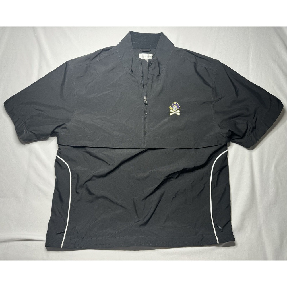 Cutter & Buck Black ECU Pirates Men's Half-Zip Anorak‎ Jacket